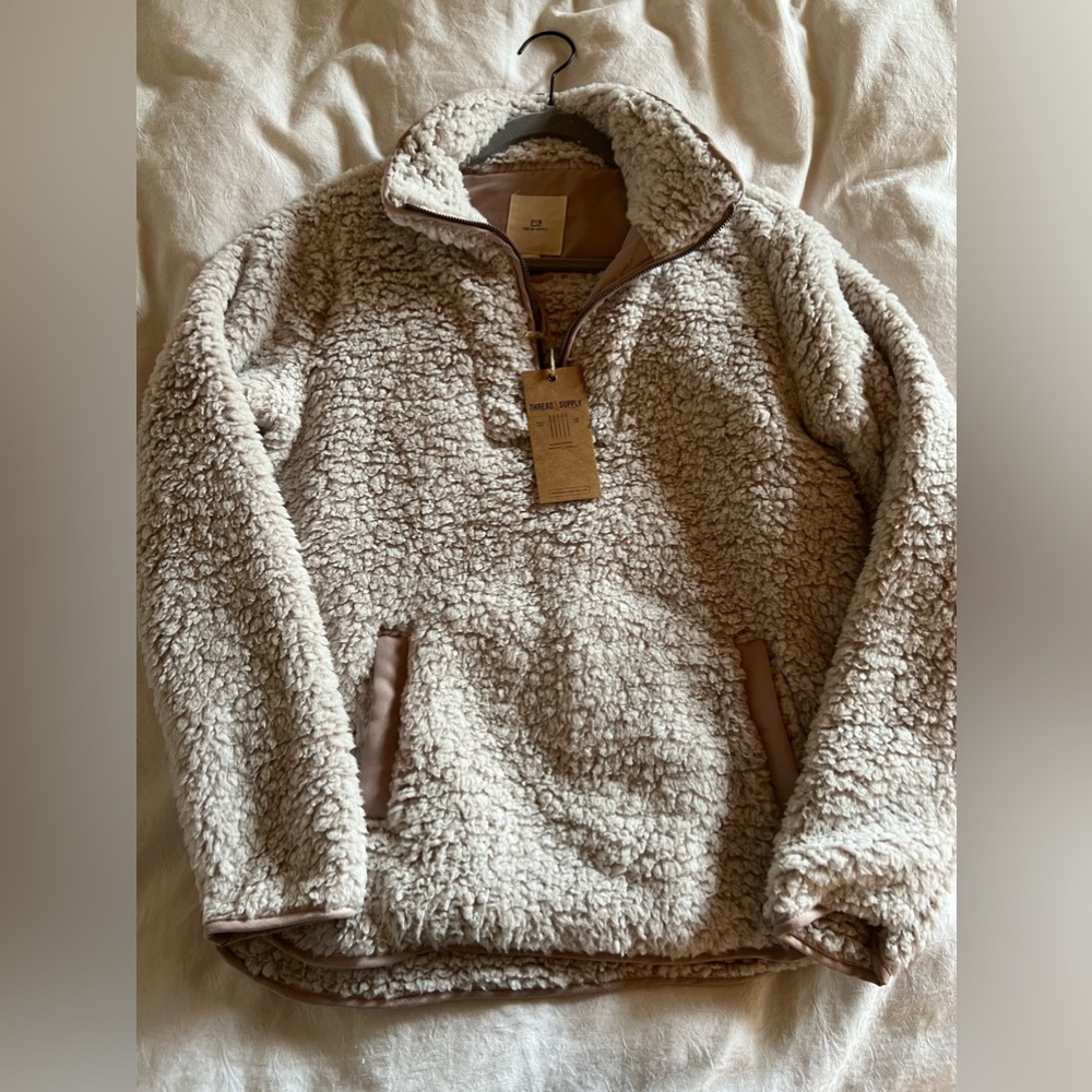 Thread & Supply wubby fleece, blush pink, new with tags size XS